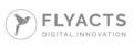 Das Logo von Flyacts in grau