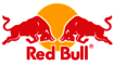 Das Logo von Red Bull in Farbe.